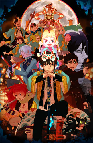 Ao no Exorcist Gekijouban poster
